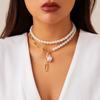 Fashion Pearl Necklace Simplicity Collarbone Collar Decoration New Irregular Chain  Women