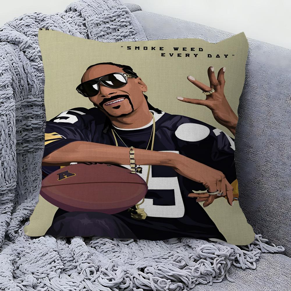 Наволочка с изображением рэпера Snoop Dogg для спальни, комнаты и дивана в гостиной, декоративная наволочка для подушки