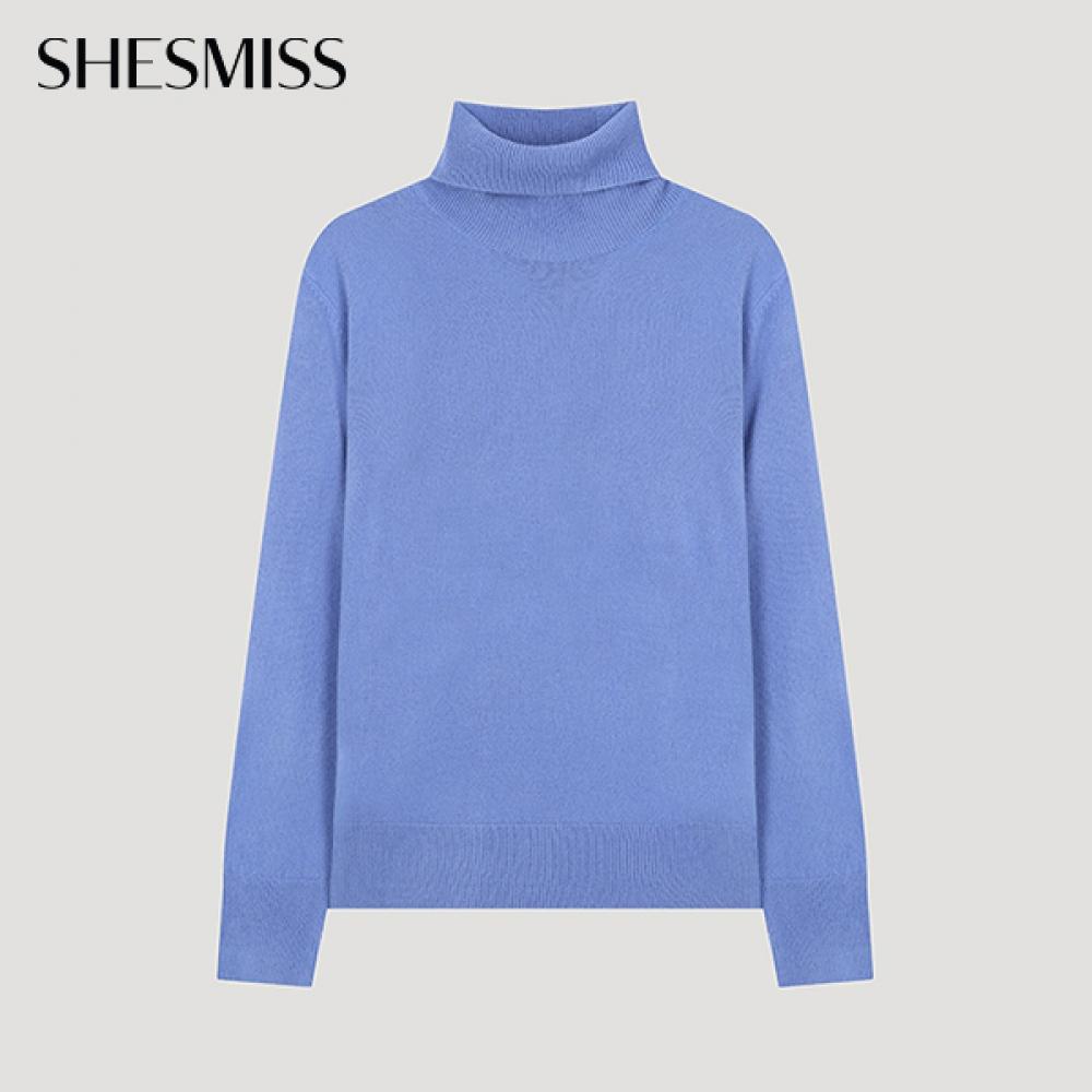 Она S miSS Водолазка Вязаный Пуловер SSkpoo42650 Bl