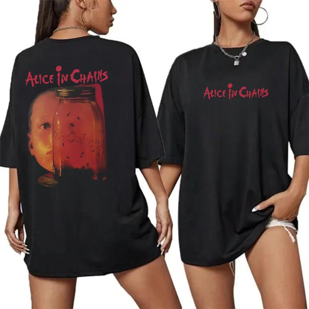 Винтажная футболка Alice in Chains с принтом, короткий рукав, гранж, рок-группа, графика, мужская, женская, 90-е, альтернативная музыка, мерч, подарок для фаната
