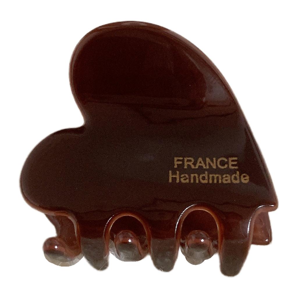 Small Heart Shaped Acetate Hair Clips For Women Men Non Slip Korean Style Hair Accessories