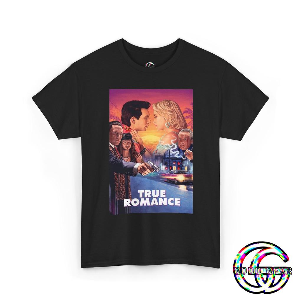 True Romance Tee, 90s Cult Classic Movie Poster Shirt, Retro Christian Slater