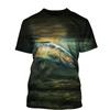Summer 3D Printed Tee Cool Men 3D Fish T-Shirt Unisex Top