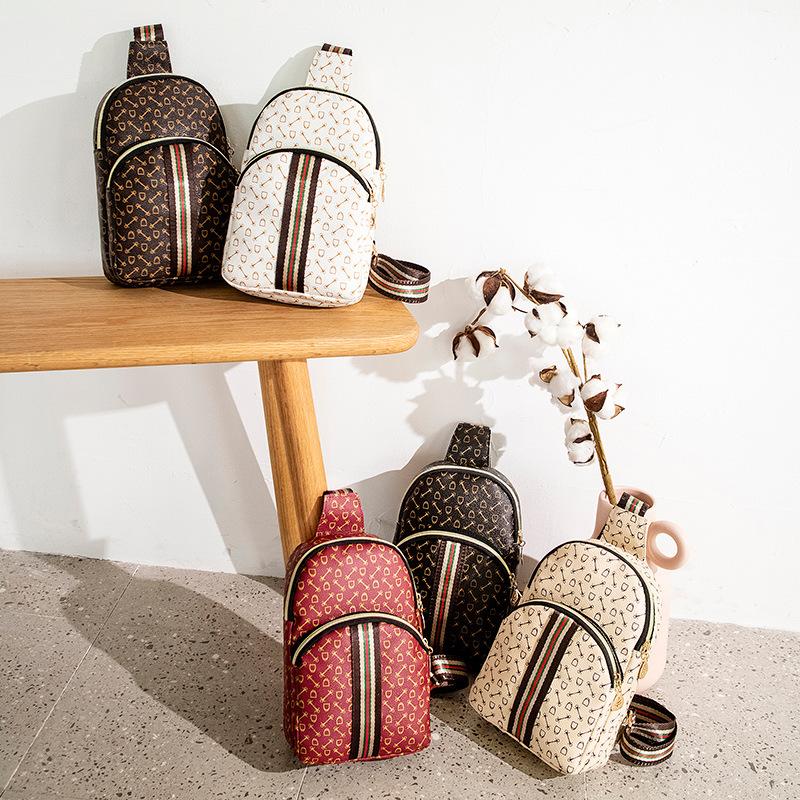 Нагрудная сумка с принтом Женская сумка для мобильного телефона Женская сумка-пояс Street Trend