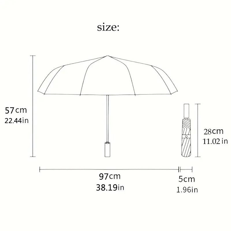 Detroit Red Wings Print Auto 8?Ribs Folding Umbrella Wind Resistant Lightweight Automatic Umbrella For Daily Travel
