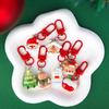 Cute Cartoon Christmas Pendant Santa Claus Tree Snowman Keychain Car Key Ring Backpack Decoration Accessories Children Gifts