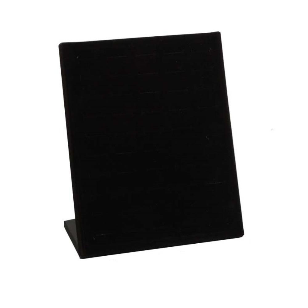 Soft Velvet Jewelry Organizer Black Gray Ring Holder Rings Display Stand Shop Counter