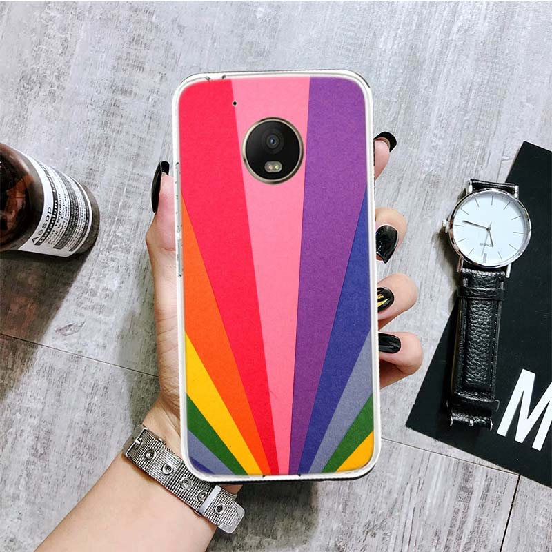 Чехол для телефона Blue Red Flame Fire для Motorola Moto G9 G8 G7 G6 G5 E6 E5 E4 Plus Play Power One Action Macro Coque Capa