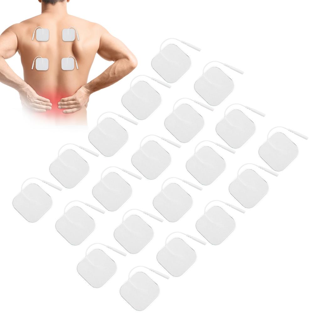 20pcs bag 4 x 4cm Tens Electrode Pads for TENS Massager Physiotherapy Machine