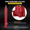 Hydraulic Long Ram Jack, 4 Tons/8818 lbs Capacity, with Single Piston Pump and Flat Base, Manual Cherry Picker with Handle, for Garage/Shop Cranes,