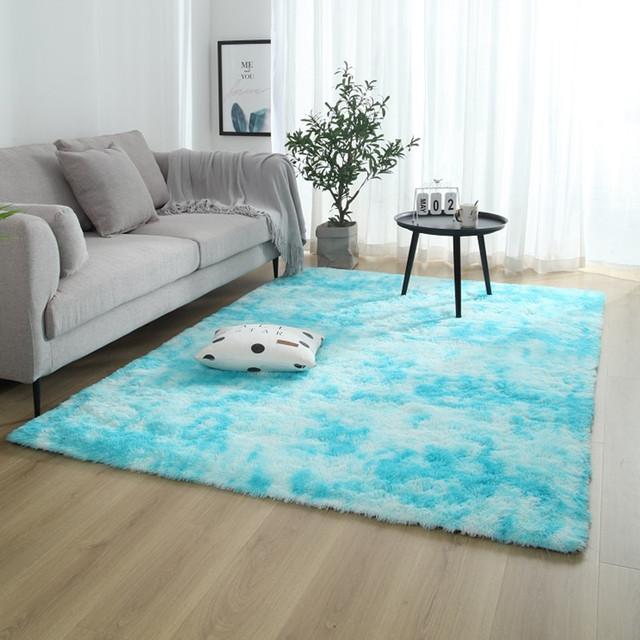 For Bedroom Living Room Home Carpet Nordic Fluffy Plush Children 'S Room Decor Non Slip Mats Lounge Porch Table Coffee Large Rugs
