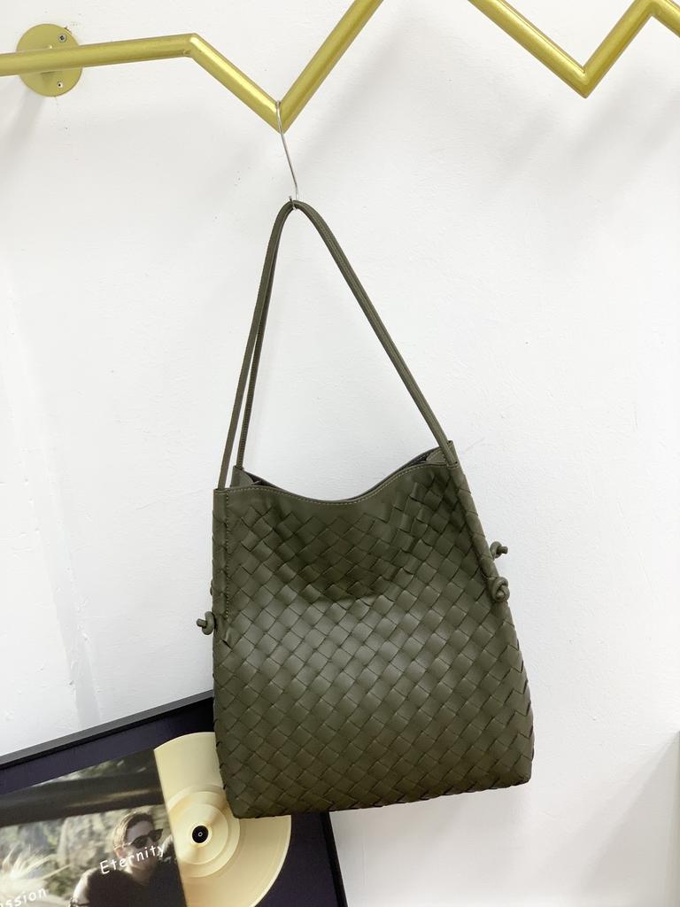 Новая женская сумка из коровьей кожи, плетеная корзина для овощей, большая вместимость, сумка через плечо на одно плечо, плетеная для женщин