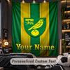 TapestryNorwich City Custom Name Text Personalized Wall Hanging Tapestry Home Wall Decor