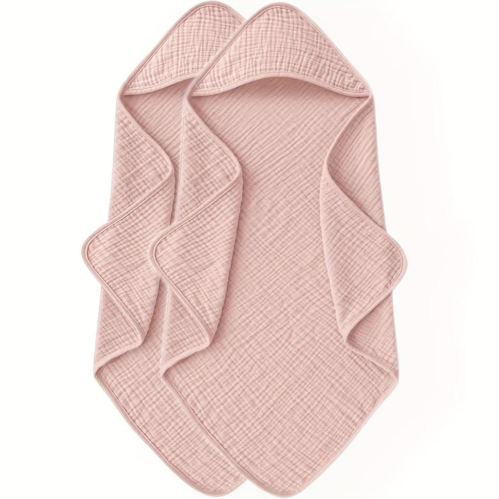 Unisex Cute Design Hooded Towel Set (2pcs) 76.2x76.2cmBaby Swaddling Clothes Ultra Soft Warm & Highly Absorbent Bath Towels