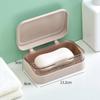 Bathroom Soap Dish With Lid Home Plastic Soap Box Travel Portable Soap Tray Container