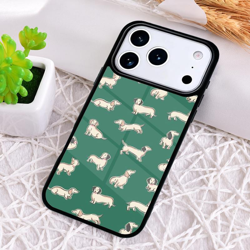 Милый такса собака Горячий чехол для телефона для iPhone 17 Air 16 15 11 12 14 13 Pro Max Ударопрочный чехол