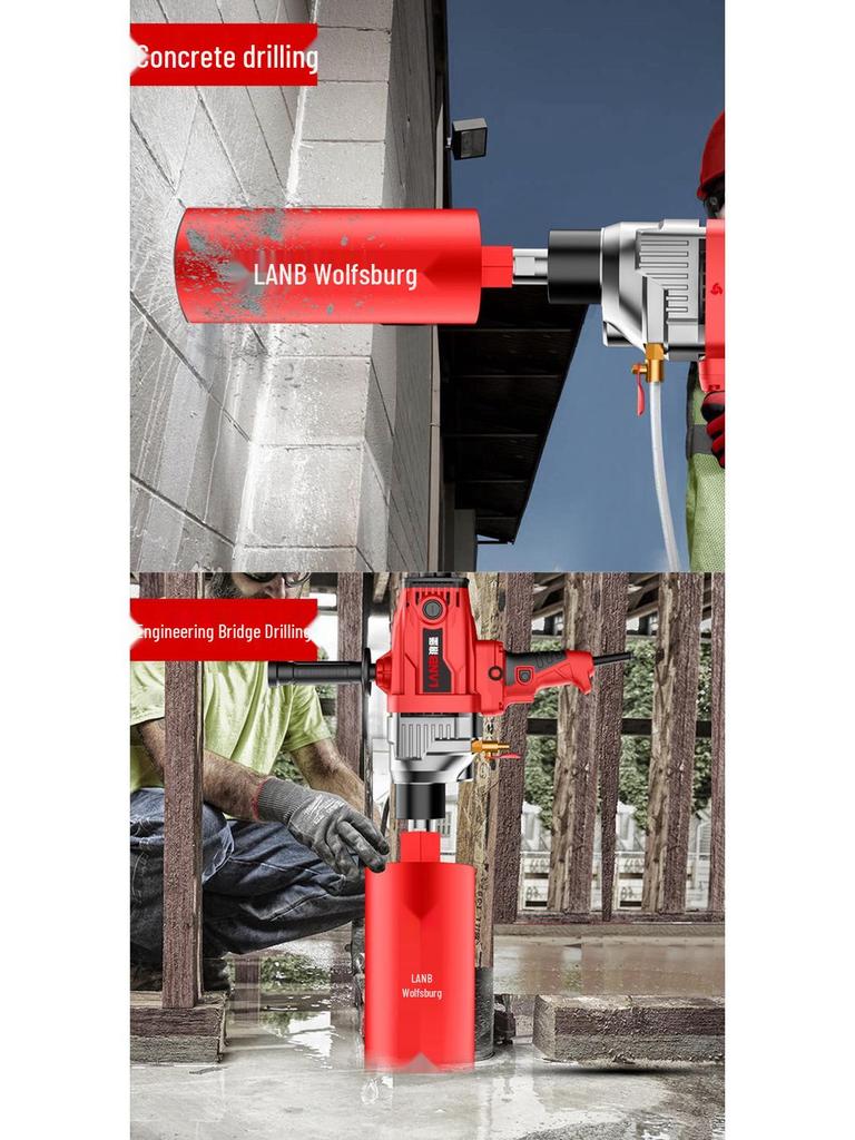 Diamond Core Drill Machine: Handheld & Stand, Wet/Dry, Concrete & AC Hole Opener, Water Drill Mixer