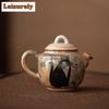 100ml Kiln Chnage Zhiye Cat Ceramic Teapot Wood-fired Porcelain Small Pot Making Tea Ball Hole Filter Kettle Kung Fu Teaset