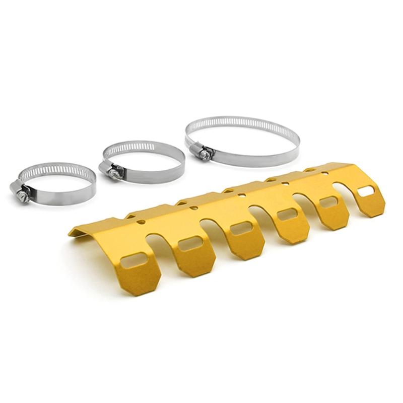 Motorcycle Exhaust Muffler Pipe Protector Heat Shield Cover Professional Refit