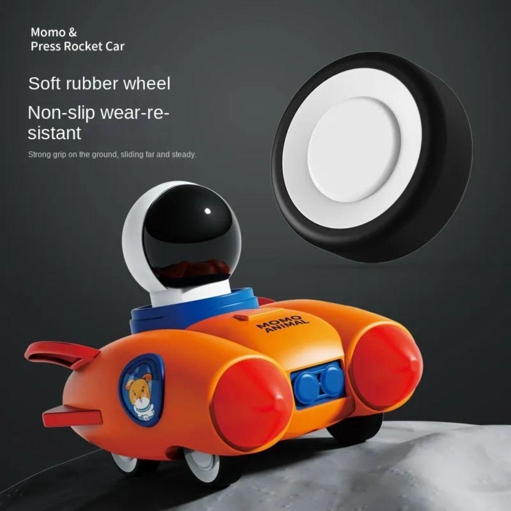Astronaut Rocket Car Toys Wind-up Cars Press and Go Toy Cars Cute   Educational Toy