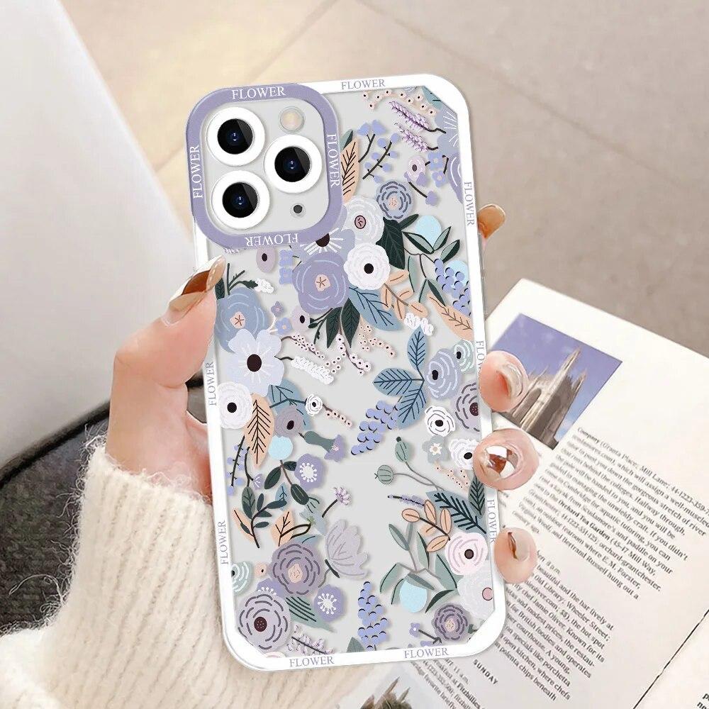 Чехол для телефона с цветами ромашки для iPhone 11, чехол для iPhone 13, 14, 12, 15 Pro Max Mini 7, 8 Plus XS XR X SE, цветной чехол с сердечком любви, чехол