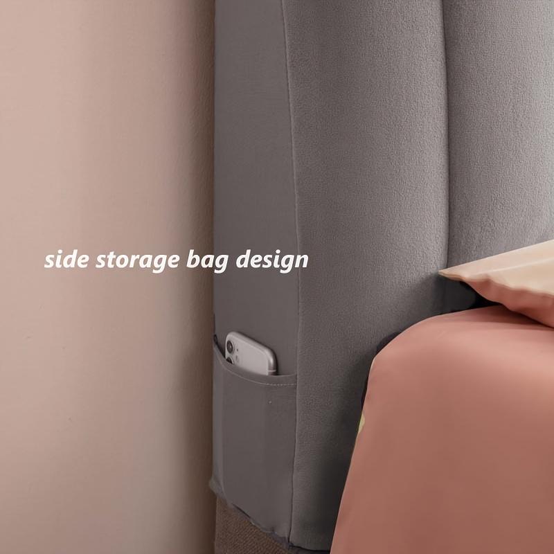 Высококачественный короткий плюшевый стеганый чехол на изголовье кровати, роскошный мягкий толстый бархатный чехол для изголовья кровати, универсальный защитный чехол для прикроватной тумбочки