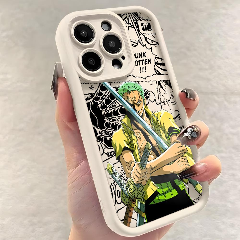 Чехол для телефона One Piece Луффи Зоро для iPhone 17e 17 16e 16 15 14 13 12 11 Air Pro Max Mini XR XS X 7 8 6 6s Plus Мягкий ТПУ