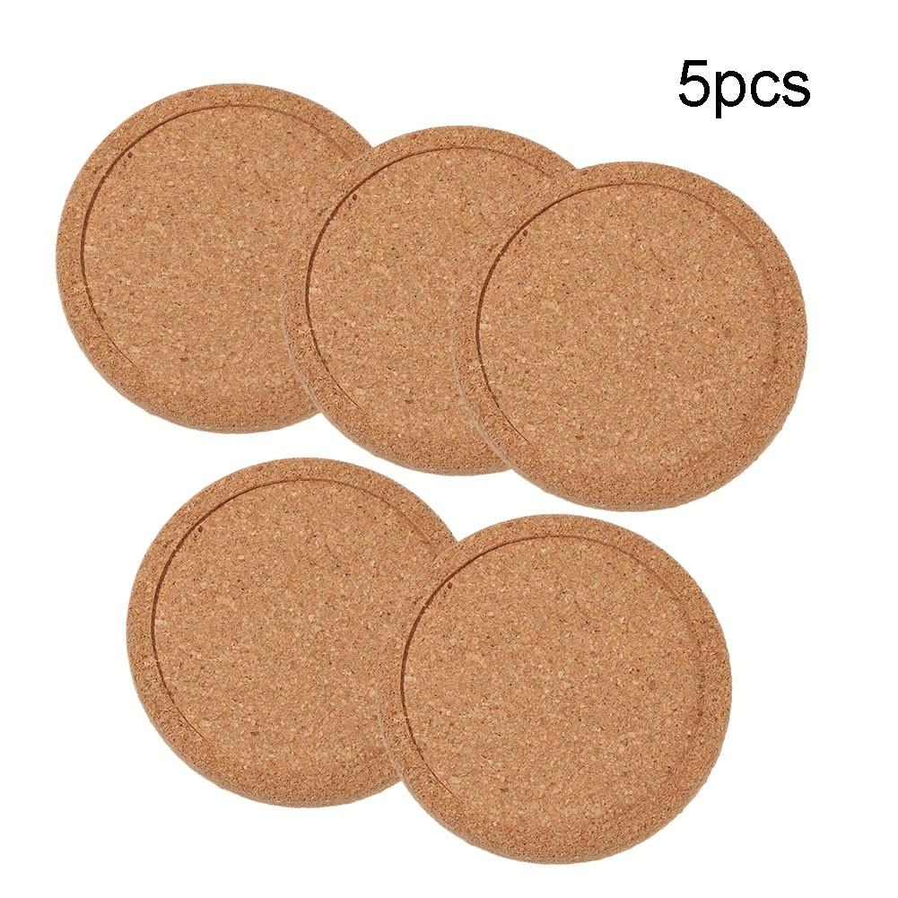 5/10/20x Coasters Coffee Cup Mat Natural Cork Non-Slip
