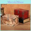 Wooden Vintage Organizer Box With Latch For Desktop Storage Decoration Gift