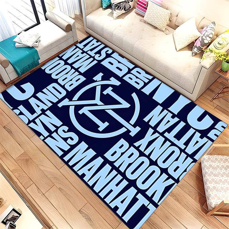 New York City FC (5) Rug Suitable For Living Rooms Bedrooms Computer Rooms Dining Areas And Placement Under Tables And Chairs Also An Ideal Choice For