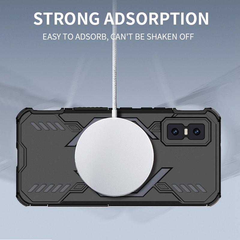 KEYSION Полый чехол с теплоотводом для Infinix GT 30 Pro 5G TPU+PC Магнитное охлаждение Ударопрочный чехол для телефона для Infinix GT 30