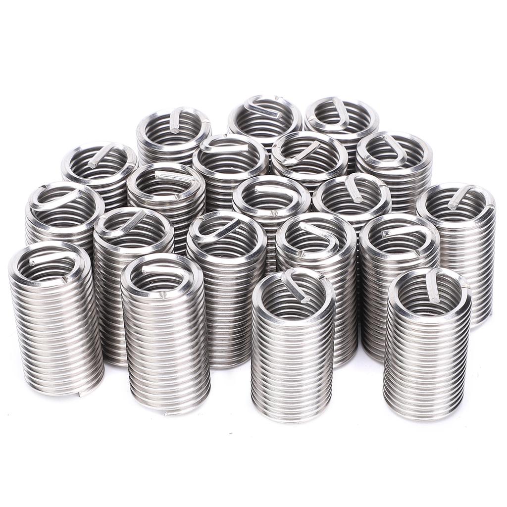 20Pcs Thread Inserts Male Female Reducing Nut Repair Tool Stainless Steel Fastener M14x23D