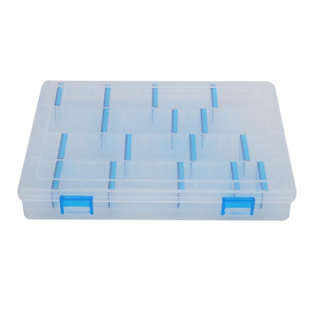 Plastic Fishing Lure Box Single Layer Transparent Lure Fishing Box for Accessories