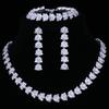 Emmaya Sale Luxury Bridal Jewelry Sets For Women Sparkling Aaa Zircon Paved By Hand 3 Pcs Wedding Set Jewelry
