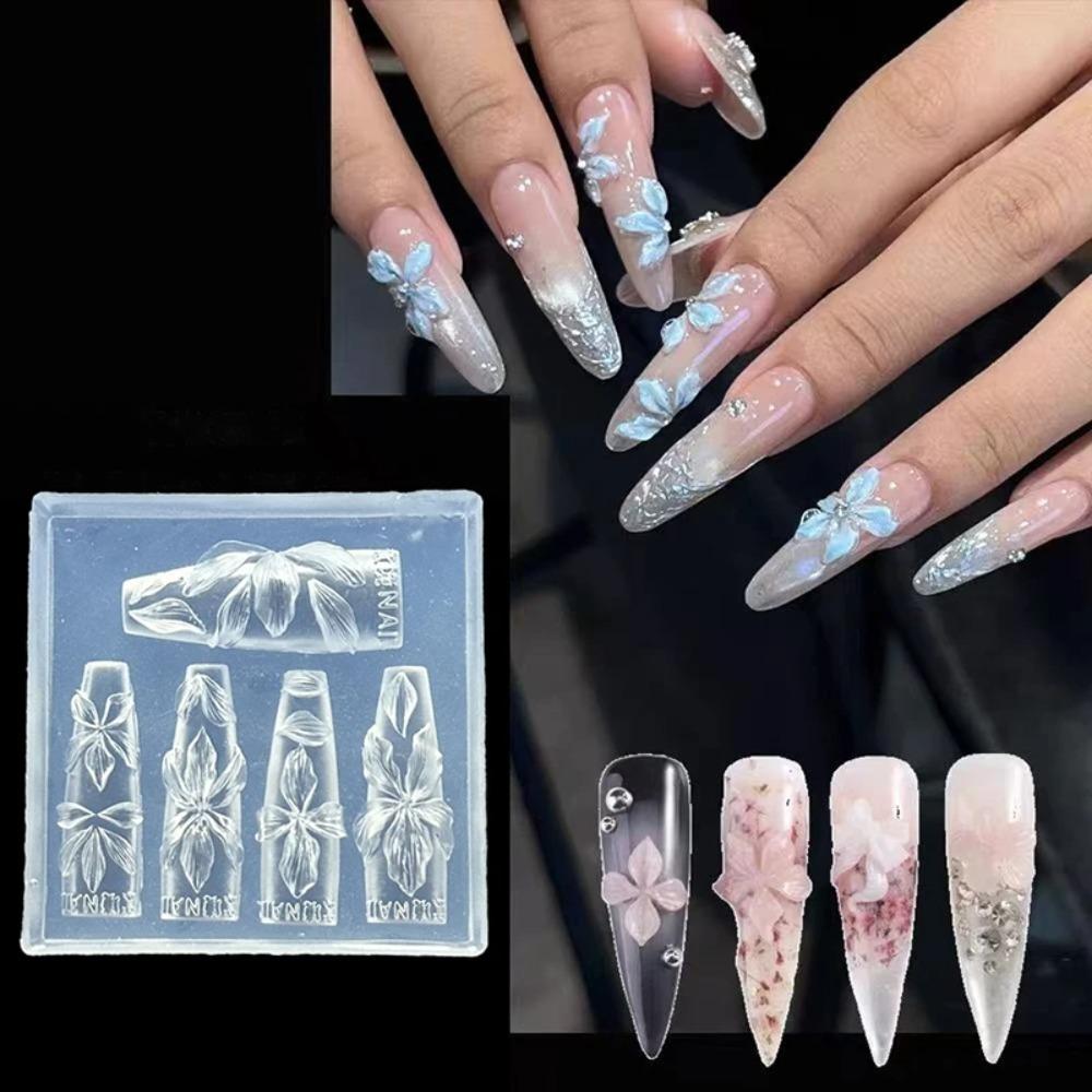 DIY Nailart Mold Silicone Petal Nail Design Resin Molds Creative 3D Flowers Nail Mold Nail Tools