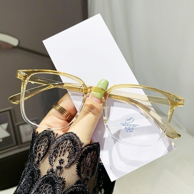 Korean Anti Blue Light Blocking Round Frame Glasses Anti-fatigue Spectacles Fashion for Men/Women Radiation Protection