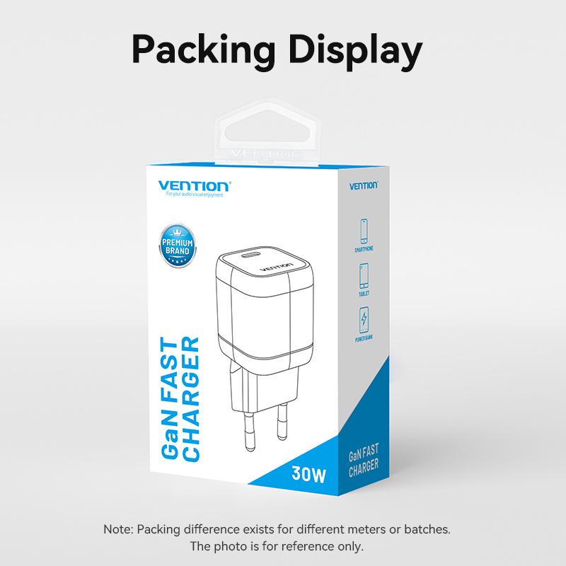 Зарядное устройство Vention 30W GaN для iPhone 14 13 12 Pro Max, зарядное устройство USB Type C для iPad Pro Xiaomi Huawei Samsung, быстрое зарядное устройство для телефона PD