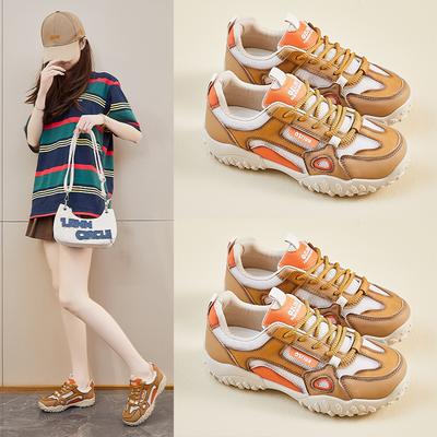 Инс новые папины кроссовки женские весенние студенческие спортивные для бега повседневные на толстой подошве высота уличный кадр L