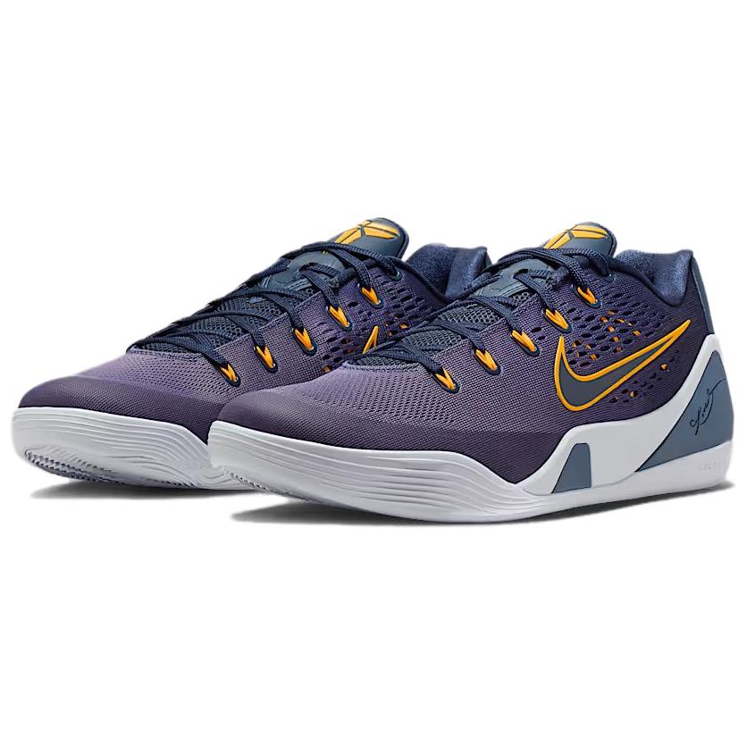 Nike Кроссовки Kobe 9 EM Low Protro TB Daybreak Унисекс Синий Грозовой Синий Лазерно-Оранжевый Футбольно-Серый Рассвет IH1401-401