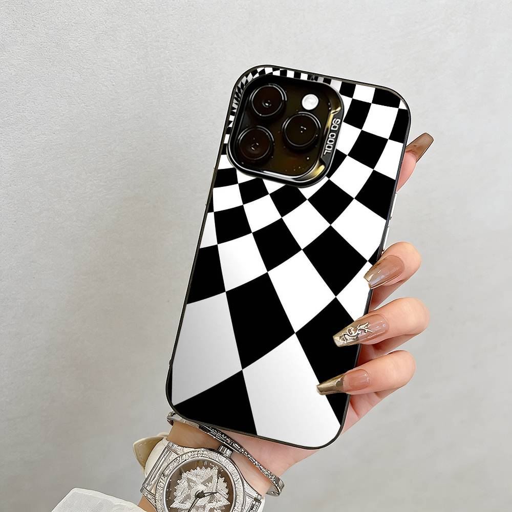 Головокружение Чехол для телефона Для iPhone 17,16,15,14,13,12,11 Plus,Pro Max,XS,Цветной Посеребренный Внутренний Чехол