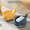 Cute Whale Gold-plated Pool Desktop Soap Holder for Bathroom, Toilet and Dorm
