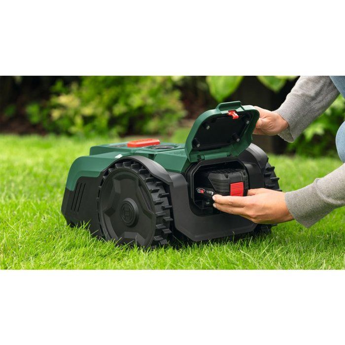 Robot tondeuse autonome - Bosch - VISIMOW18V-100 - 06008E1002 - batterie 4Ah + chargeur - 18V - 16cm de coupe