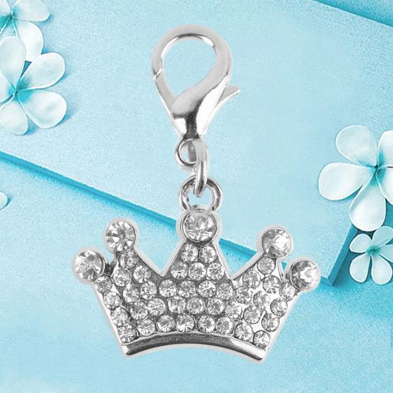 Мода Стразы Корона Кулон Брелок Собака Завесы Декор Аксессуары для домашних животных