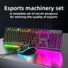 Hot Sale 3 in 1 Gaming Keyboard Mouse Headset Combo RGB LED Backlit Mechanical Keyboard Gamer Teclado Gaming Keyboard and Mouse