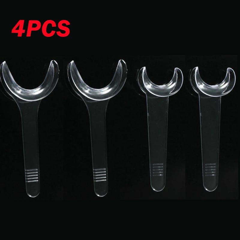 4Pcs T Shape Dental Single Head Lip Retractor Mouth Opener Tooth Cleaning Oral Care Tools Set