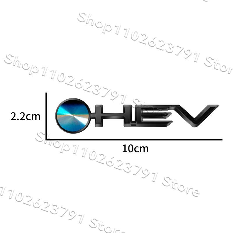 3D ABS Plastic Accessories HEV Letter Logo Sticker Rear Bumper Tail Door Trunk Decal For Toyota Camry Highlander Prius Corolla
