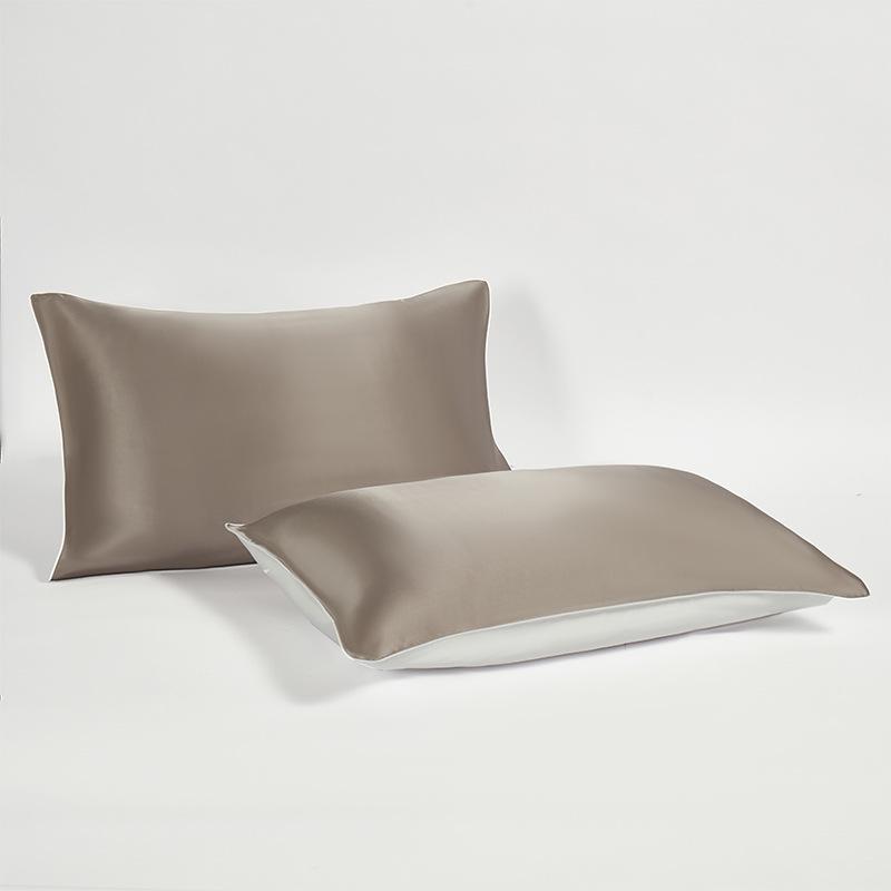 Mulberry Silk Pillowcase Pair - High-Grade Solid Color for Skin & Hair Care