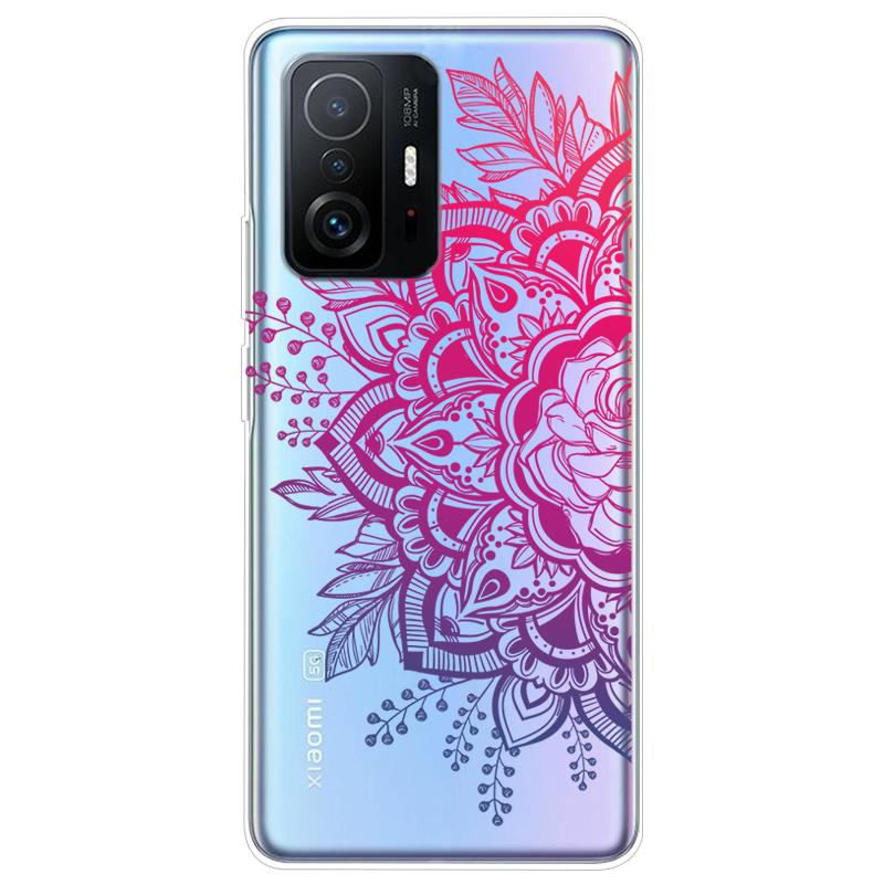 Чехол для Xiaomi 11T Pro, ТПУ Силикон, Мягкий, Мультяшный, Прозрачный Чехол для телефона Xiaomi Mi 11T 11TPro 11 T Pro, Прозрачный Coque