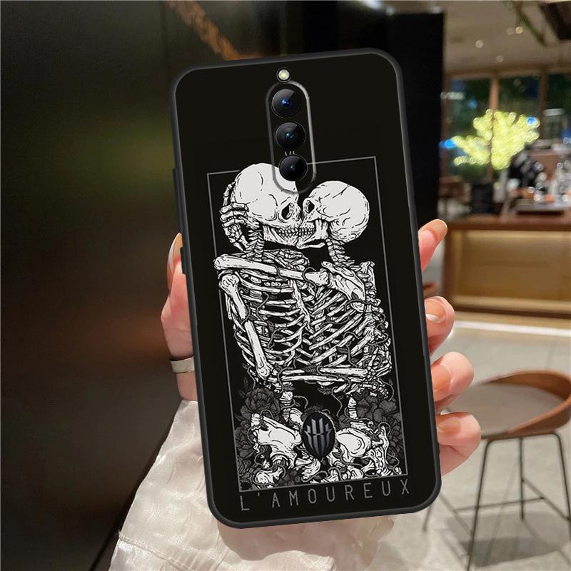 Aesthetics Skeleton Phone Case For ZTE Nubia Red Magic 9 Pro Plus 6 7 8 Pro 6S 7S 8S Pro Plus 5G 5S 6R Cover