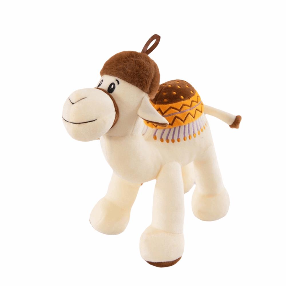Soft Plush Cartoon Camel Doll Cute Short Plush Desert Animal Plushie Halloween Gift